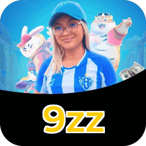 Interface do aplicativo 9zz mostrando jogos disponíveis no iOS e Android